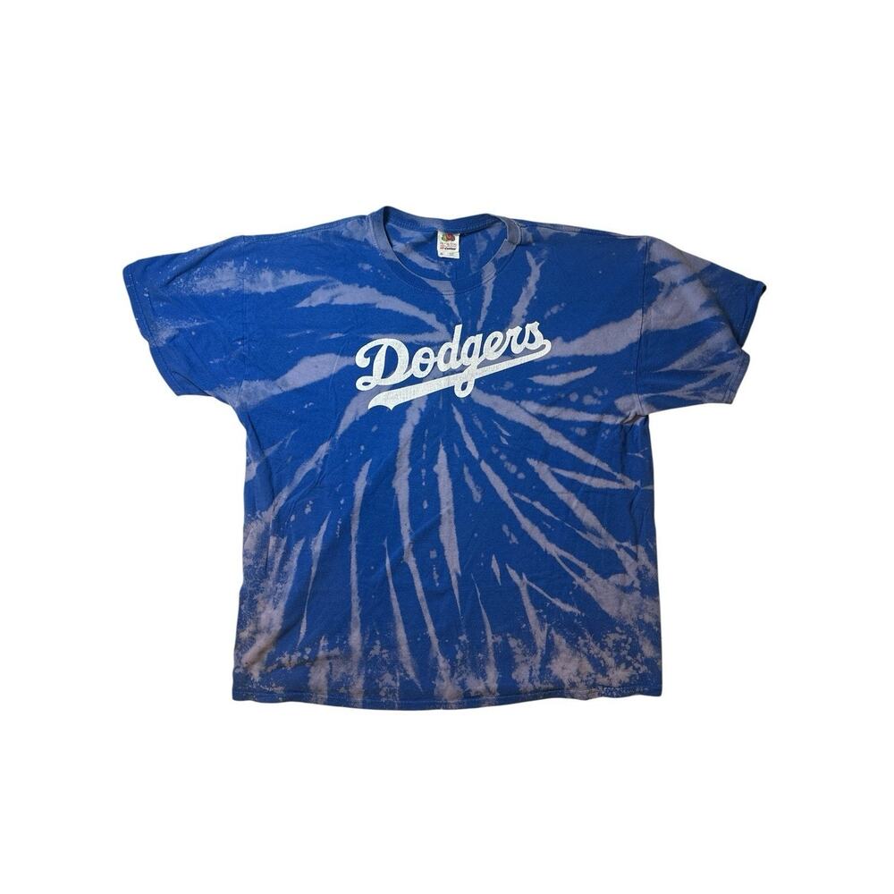 Los Angeles Dodgers tie-dye shirt fruit of the loom size extra large Y2K